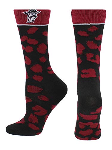 TCK New Mexico State Aggies Womens Savage Socks (Crimson/Black, Medium)