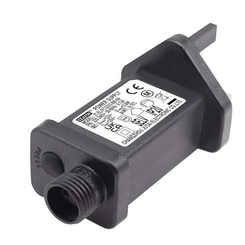 32V 3.6W String Lights Indoor-Outdoor Power Adapter for CZJUTAI JT-EL/FC32V3.6W-IP20 Christmas Lighting, with Multifunction Control Button (ScrewSocket(Switched-mode) 32V3.6W 1PCS)