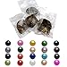 Produktbild Akoya-Zuchtperlen, Perlen-Set, Austern mit Perle im Inneren, Großhandel Wish und Glücksbringer, gemischte Farben, runde Perlen, insgesamt 50 Stück (78 mm)