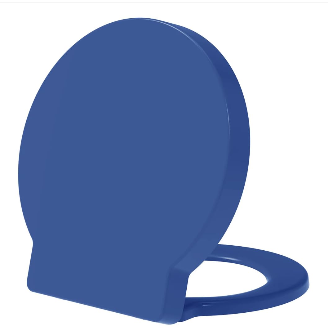 Euroshowers  Round Soft Close Toilet SeatBlue from B&Q