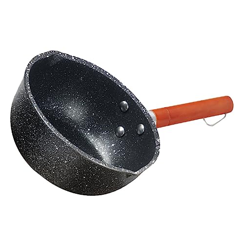 DECHOUS 1Pc Casseroles Casseroles Crème Brûlée Plats Chauffe-Beurre Baratte Chauffe-Beurre Plaques À Induction Poêles Cuiseur À Ramen Couvercle Boîtes Bol À Ramen Non Crémeux Moules À