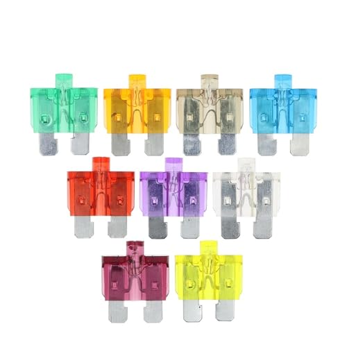 10PCS 5A 10A 15-40A Auto Fuse Inserts Car Insurance Tablets Fuse with Lamp(10A) miniatura 2