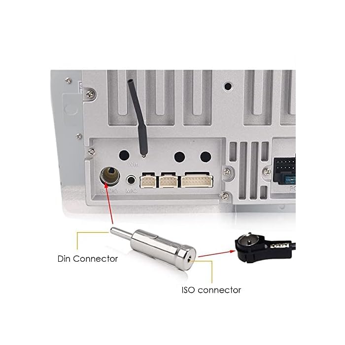 Adaptador de antena para coche ISO a DIN, Convertidor de Antenas para Automovil iso a DIN, Conector de Antena para coche, Tamaño 4 cm largo, Universal, 1 unidad - imagen 7