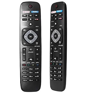 New Universal Remote Control for Philips TV Remote Replacement for LCD LED 4K UHD Smart TV NH500UP