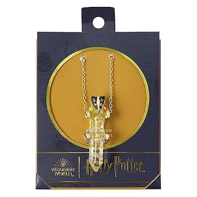 Harry Potter House Animal Gem Stone Pendant Necklaces- Slytherin, Gryffindor, Hufflepuff, Ravenclaw Available