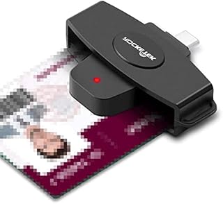 MTAKYI Portable Type C CAC Smart Card Reader, USB C DOD Military Common Access Card Card Reader, Credit Card Reader Compatible with Android Phones/Mac Book/i Mac/Laptop/Tablet or Other Type C Devices