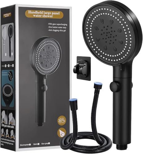 HONBOO Duschkopf Mit Filter & Stoppfunktion - 5 Strahlarten