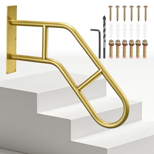Poignée de sécurité pour escalier en U uxcell 66cm support mural - 2