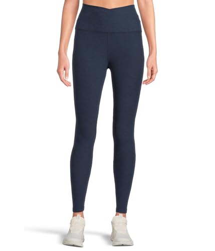 Beyond Yoga Women's Spacedye at Your Leisure High Waisted Midi Legging, Super Soft Yoga Leggings with V-Shape Waistband