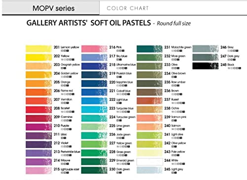 Mungyo MOPV-48 Gallery Artists' Soft Oil Pastels Professional thumb #2