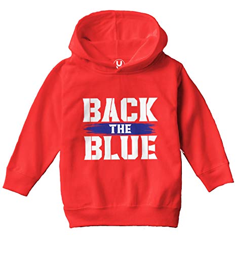 Haase Unlimited Back The Blue Badge - Police Support Thin Blue Line Toddler/Youth Fleece Hoodie