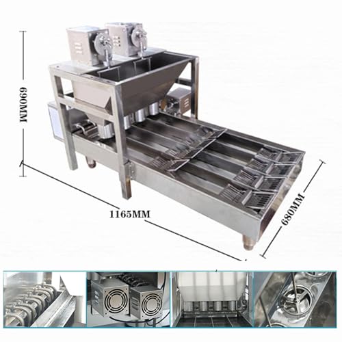 Image of Kolice Commercial Heavy Duty Automatic 4 Rows Donuts Maker Machine /Doughnut Making Machine /Donut Maker- 500-1800 pcs /hour, 12 pcs of Molds, Timer and Temperature Control, Donut Dia. 2 inch-4.72 inch