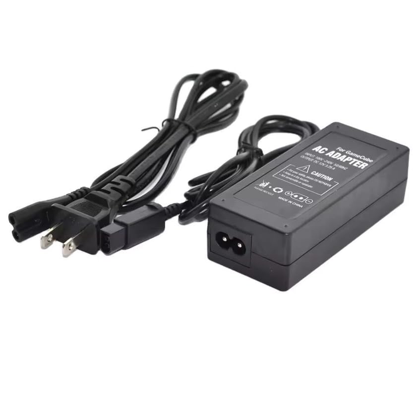 AC Power Adapter Replacement for Nintendo Gamecube Console, NGC Power Supply Charger Cord Compatible with Gamecube System