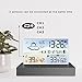 Weather Station with Sensor, Color Display Digital Weather Thermometer with 5 Kinds of Weather Forecast Moon Phase Air Pressure Temperature Humidity Alarm Clock Digital Calendar Backlight (No WiFi)