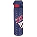 Price comparison product image Ion8 NFL New York Giants Lightweight Steel Water Bottle, 600 ml/20 oz, Non-Insulated, Leak Proof, Easy to Open, Secure Lock, Dishwasher Safe, Flip Cover, Fits Cup Holders, Metal Water Bottle
