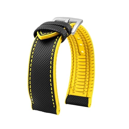 uCgO IK IWC }[NΉ iC CG[ o[{g EHb`Xgbv 20mm 22mm 23 24mm Xgbv Y h Xgoh EHb`oh(Black yellow silverA,22mm)
