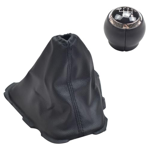 Hacreyatu Pommeau de levier de vitesse 5/6 vitesses pour Toyota Corolla Auris 2007-2013 (R6 vitesses - Noir)