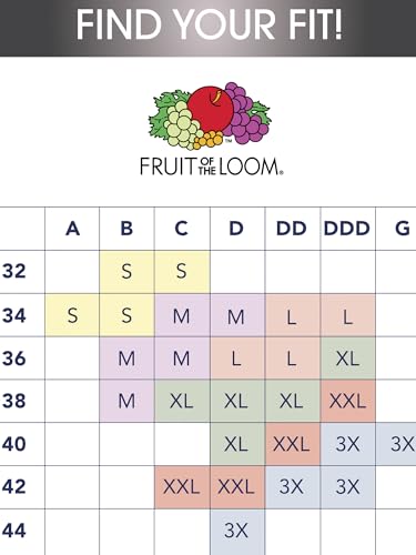 Fruit of the Loom Women's 2-Pack Stretch Wireless Bra w/Built in Pads 7