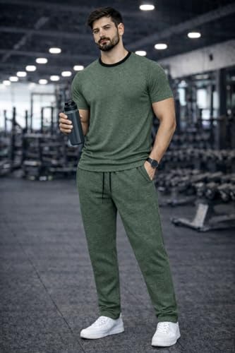 Image of Mack Jonney Men's Polyester Lycra Tracksuit | Lightweight Sports & Gym Wear | Comfortable Running & Training Track Suit for Men-MJ-184