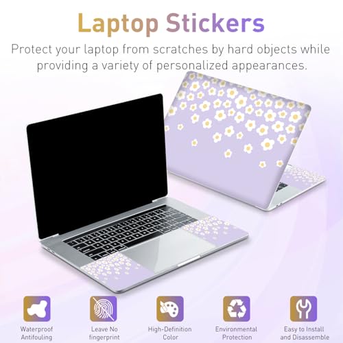 Calcomanías de vinilo reutilizable para laptop ideales para personalizar tu espacio de café 4