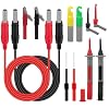 12PCS Multimeter Leads, Back Probe Kit, Multimeter Test Leads Kit with Alligator Clips, Replaceable Wire Piercing Probes, Test Hooks, Back Probe Pins