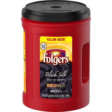 Folgers Black Silk Coffee (43.8 oz.)-2 PACKS