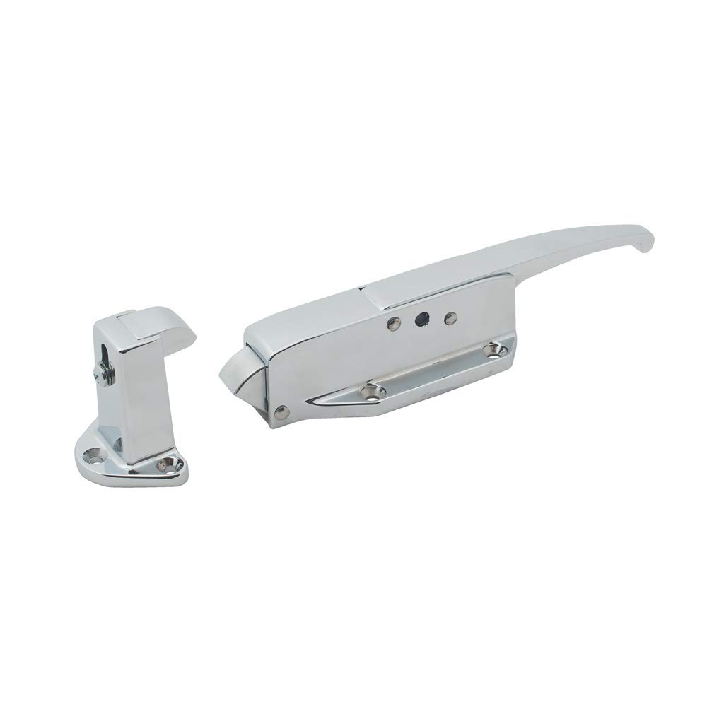 Kason K58 Series Walk-In Safety Chrome Latch Complete (Select Offset from Flush to 2-1/2") (Offset - 3/4" to 1-1/2")