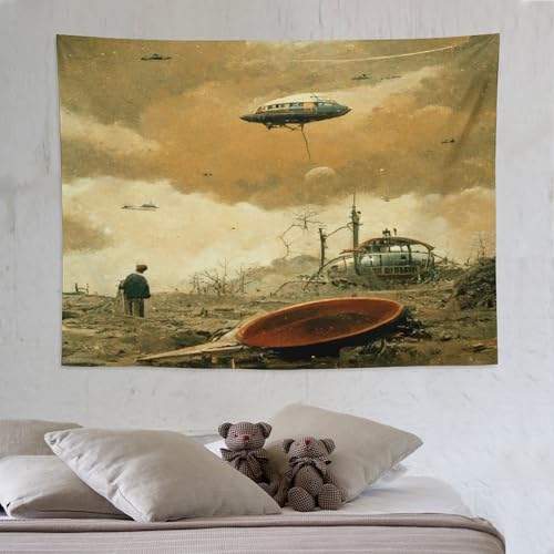 Tapisserie murale Fallout extraterrestre : tenture chambre et tissu déco