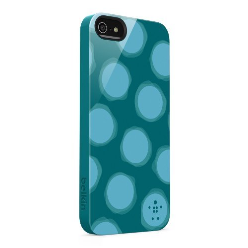 Coque Belkin Shield Spot pour iPhone 5S verte rigide et stylée
