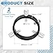 PATIKIL 60mm Diameter Adjustable Guiding Scope Rings, 2pcs Metal Guide Scope Rings for Telescope Guide Tube, Black