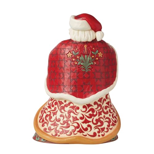 Père Noël Enesco Jim Shore Deluxe avec cardinal, esprit de Noël