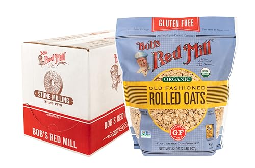 Bob's Red Mill Gluten Free Organic Old Fashioned Rolled Oats, 32o...