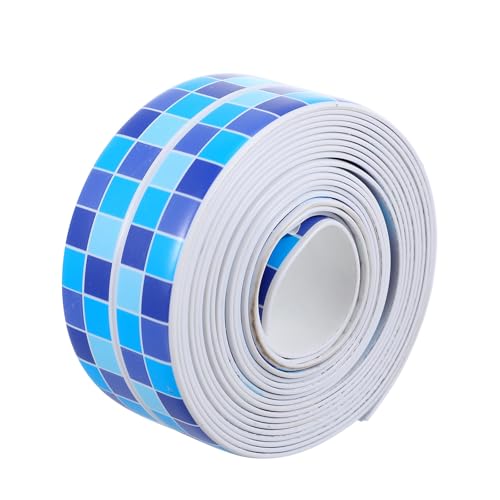 ELEOUTI Cinta Adhesiva para Juntas de Baño y Cocina, Tira Autoadhesiva de Pvc 3.2m X 3.8cm, Sellador Resistente al Agua para Lavabo, Fregadero y Grietas de Ducha