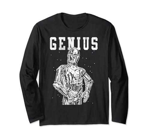 T-shirt Star Wars C-3PO haut manches longues confortable pour nerd