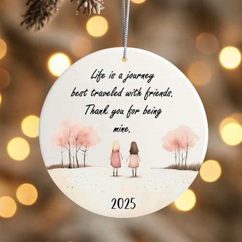 Friendship Ornament, for Women, Christmas Ornaments, Friend Ornaments for Women, Gift for Friends, Friend Ornament (2 Girls Friendship)