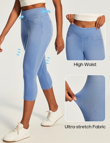 Image of Heathyoga Yoga Pants with Pockets Extra Soft Leggings with Pockets for Women Non See-Through High Waist Workout Leggings