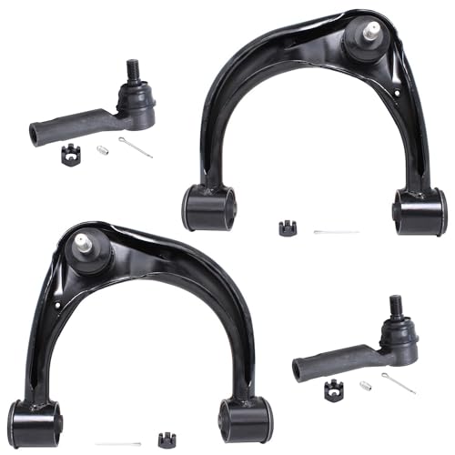 Image of Detroit Axle - Front Control Arms Kit for 2010-2023 Lexus GX460 Toyota 4Runner, 2010-2014 FJ Cruiser, Upper Control Arms w /Ball Joints, Outer Tie Rod Ends Replacement