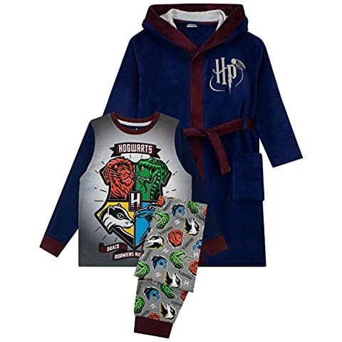 Harry Potter Boys Pyjama Set with Dressing Gown Cover