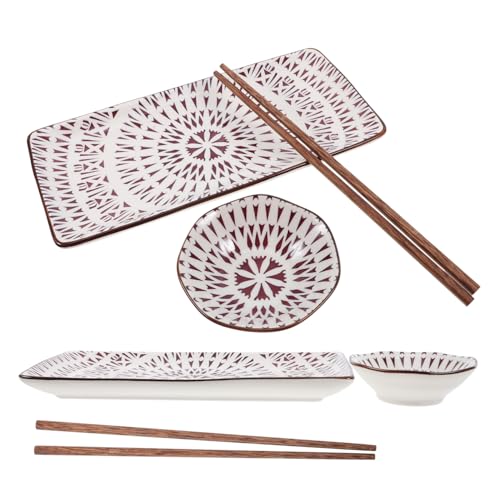 Set de 2 platos decorativos para sushi estilo japonés miniatura 1