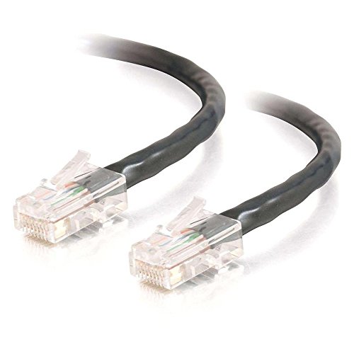 Image of C2G 24493 Cat5e Crossover Cable - Non-Booted Unshielded Network Crossover Patch Cable, Black (3 Feet, 0.91 Meters)