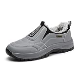 Botas de senderismo para hombre, botas de invierno forradas cálidas, botas de senderismo, botas de nieve, zapatos de trekking, zapatos de exterior, ligeros, transpirables, informales, antideslizantes