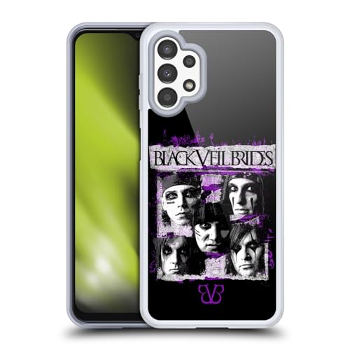 Funda Black Veil Brides Samsung Galaxy A13 de gel suave con arte grunge oficial