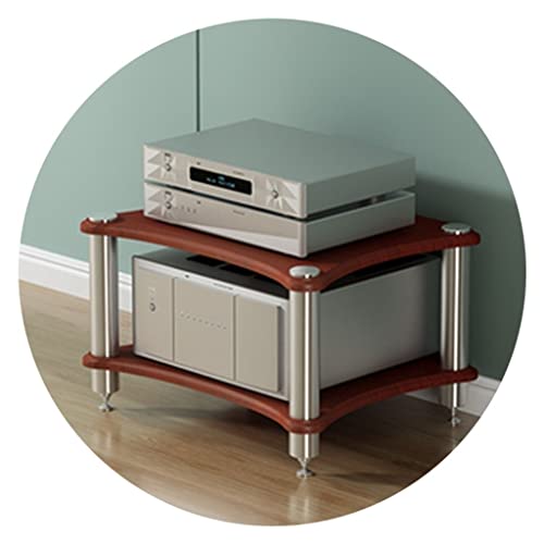 HiFi Speaker Rack 3-Tier AV Cabinet for TV & Amplifiers Stylish Audio Stand Home Theater Furniture Multimedia Storage Entertainment Center