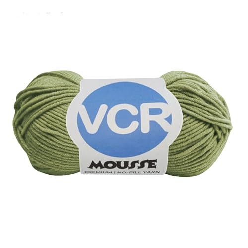 Image of VCR 4 Ply Dark Olive Yarn, 100 Grams Hank, 190 Meters Length, Acrylic Ball for Crochet and Knitting, Soft Crosia Threads, Pack of 1 Yarn, Suitable for DIY Crafts