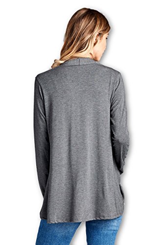 Image of Women Casual Open Front Long Sleeve Lightweight Softest Viscose Made from Bamboo Cardigan