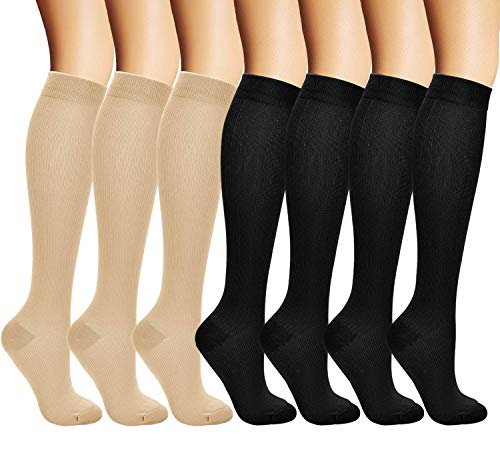 arteesol Calcetines de compresión, Medias de compresión Hombres y Mujeres - y Duradero para Deportes y Actividades al Aire Libre, Vuelo y Viaje, enfermería y Embarazo Aumentar la circulación sanguínea