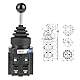 Hydraulischer Joystick 4 Position, 4 -Wege -Joystick -Switch Joystickschalter 1 stück Joystick Industrial Rückkehr Feder-Joystick-Schalter CS-402 4NO Zurück Momentary Joy Stick Gummihülse
