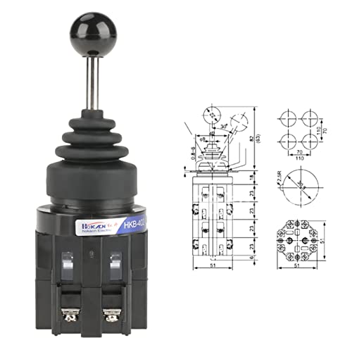 Joystick 12v mécanique 4 directions pour pupitre de commande - 4