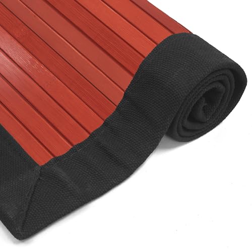 Red Lantern 4' x 6' Bamboo Rug
