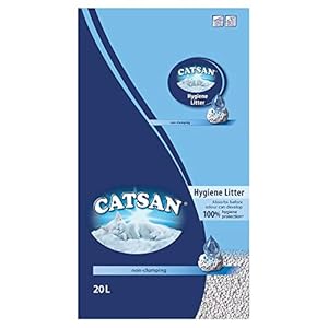 CatSan Hygiene Plus 100% Natural Non Clumping Litter For Cats, 20L